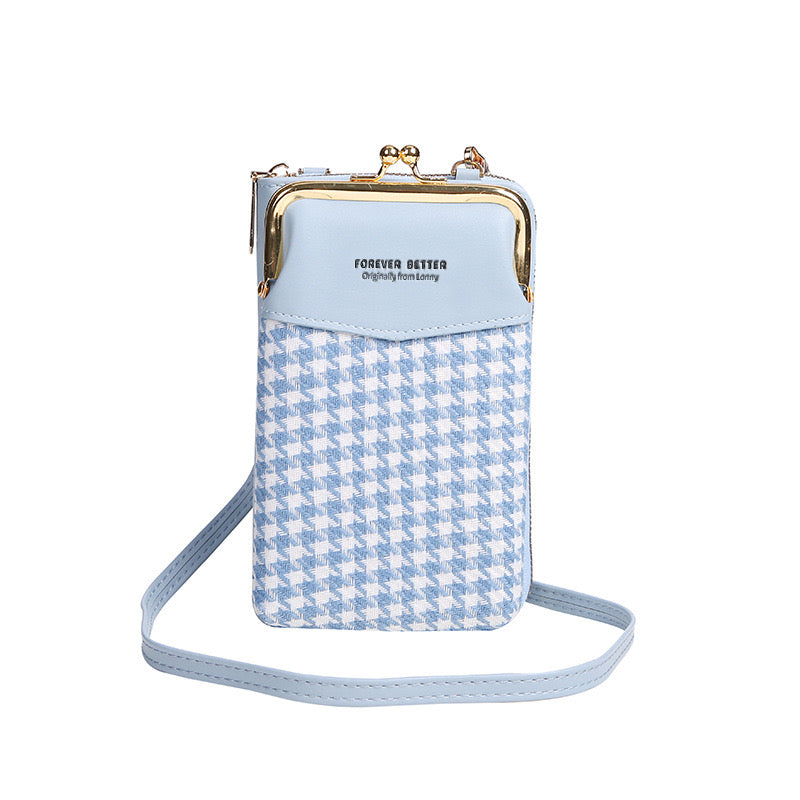 Women Crossbody Phone Bag, Blue