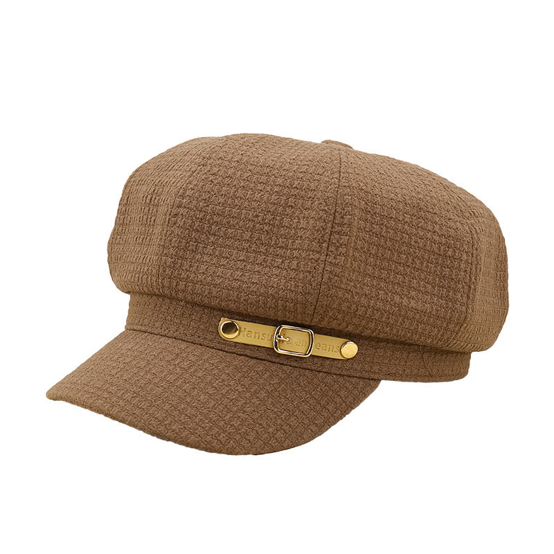 Women Vintage Newsboy, Brown