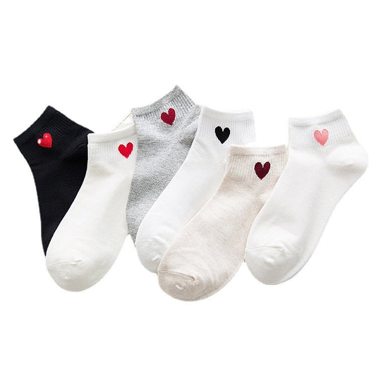 Women Cute Heart Socks