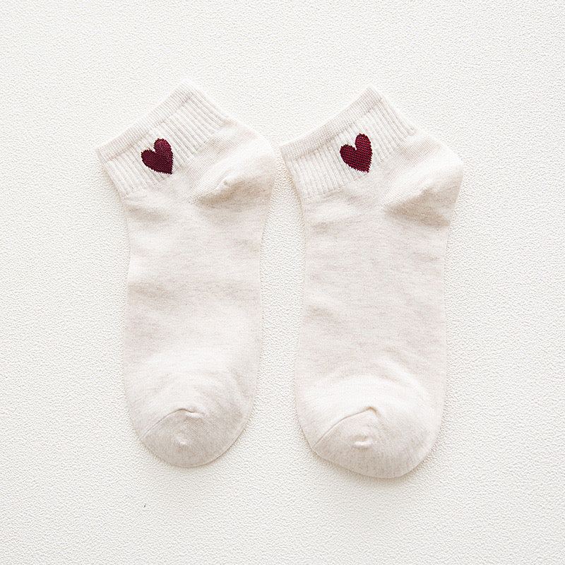 Women Cute Heart Socks