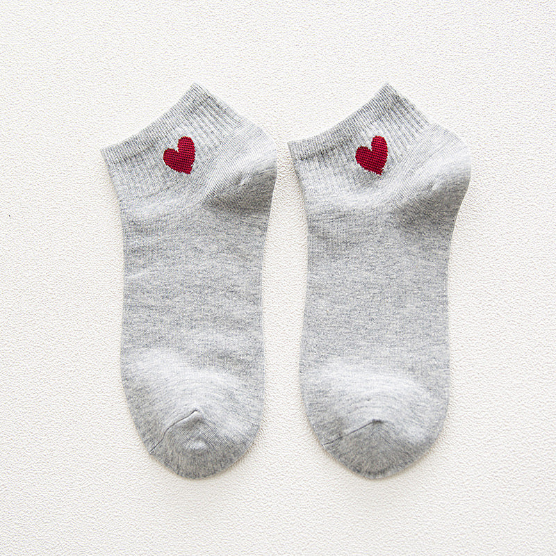 Women Cute Heart Socks