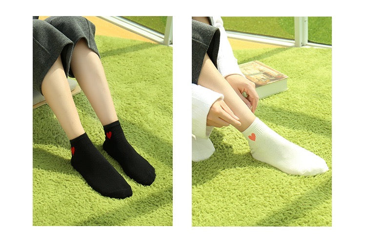 Women Cute Heart Socks