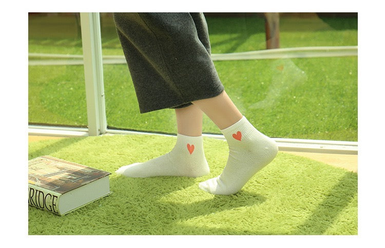 Women Cute Heart Socks