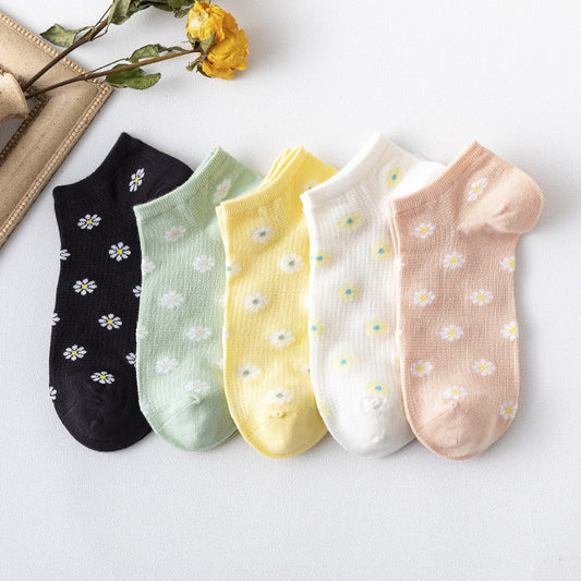 Women Daisy Flower Socks