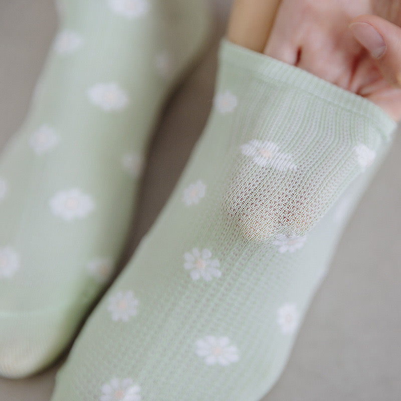 Women Daisy Flower Socks