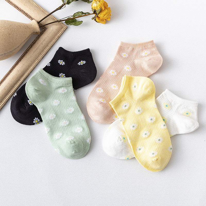 Women Daisy Flower Socks