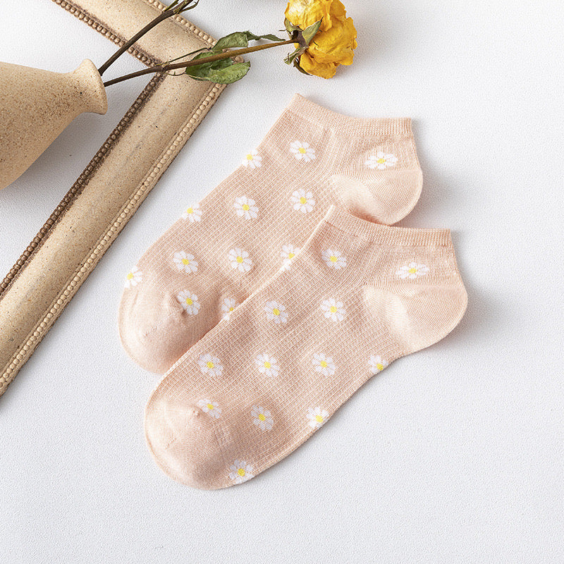 Women Daisy Flower Socks