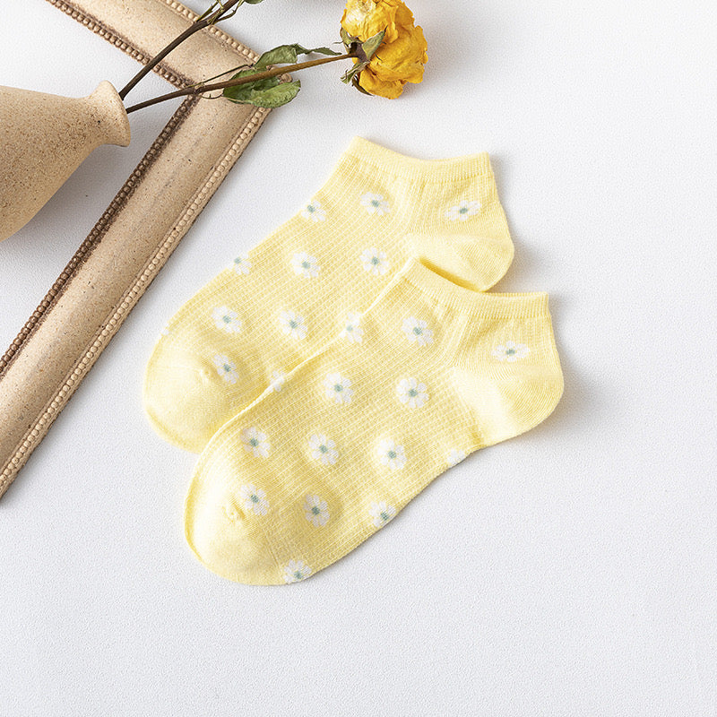 Women Daisy Flower Socks