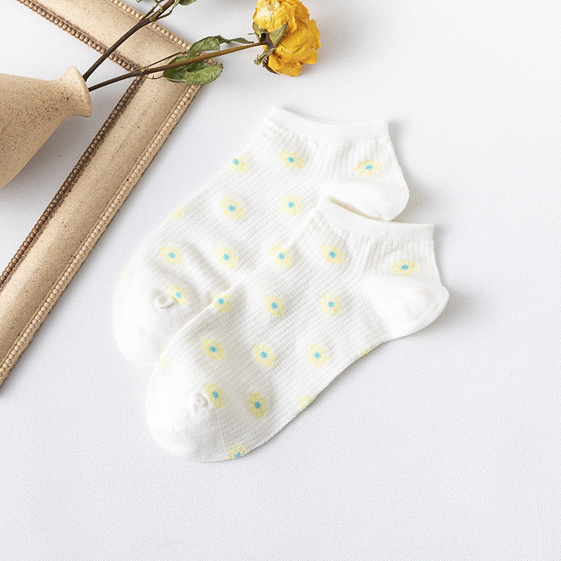 Women Daisy Flower Socks