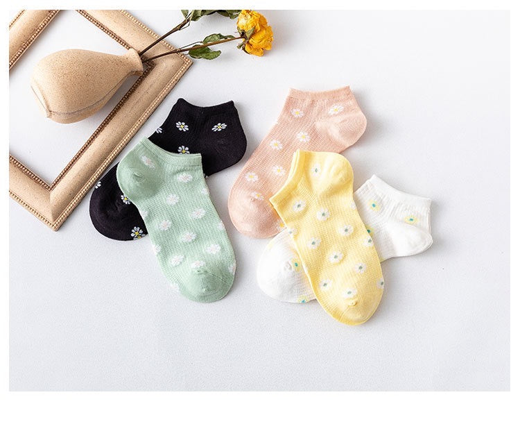 Women Daisy Flower Socks