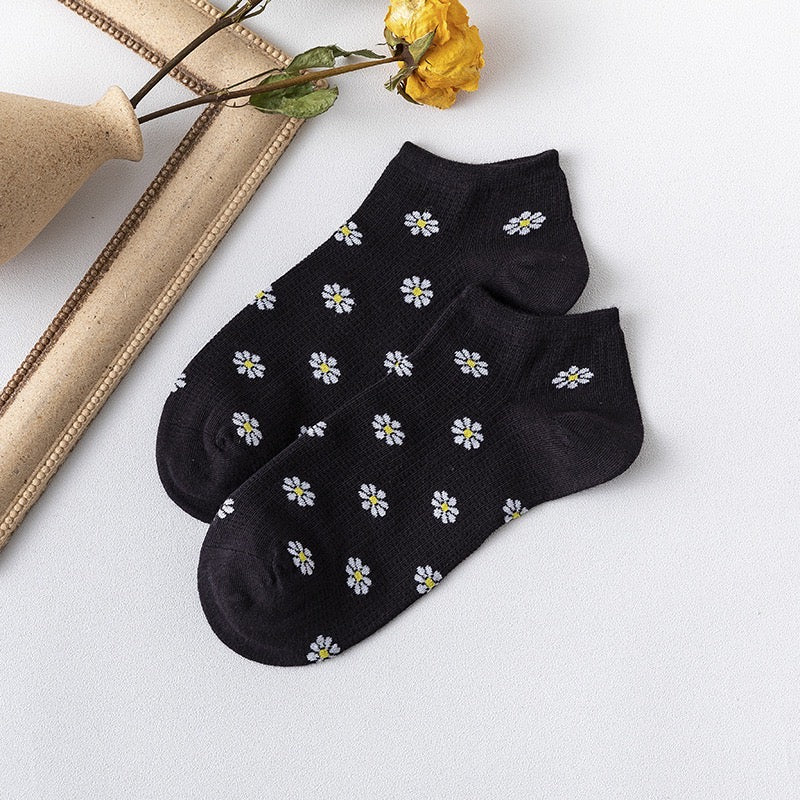 Women Daisy Flower Socks