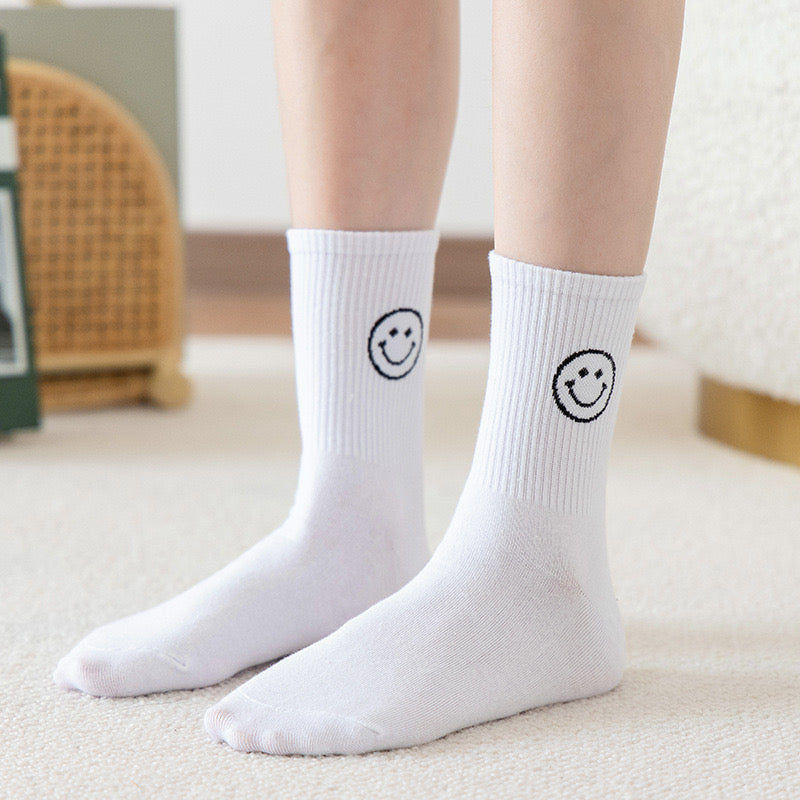 Women Cute Smile Face Socks