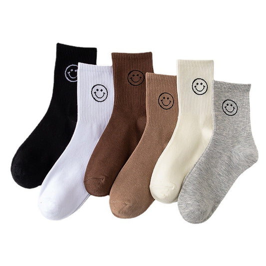 Women Cute Smile Face Socks