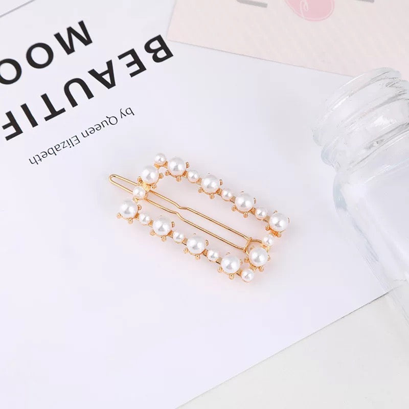 Women Cute Hair Clip with Pearl