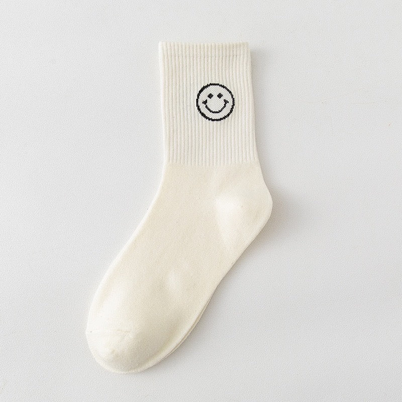 Women Cute Smile Face Socks