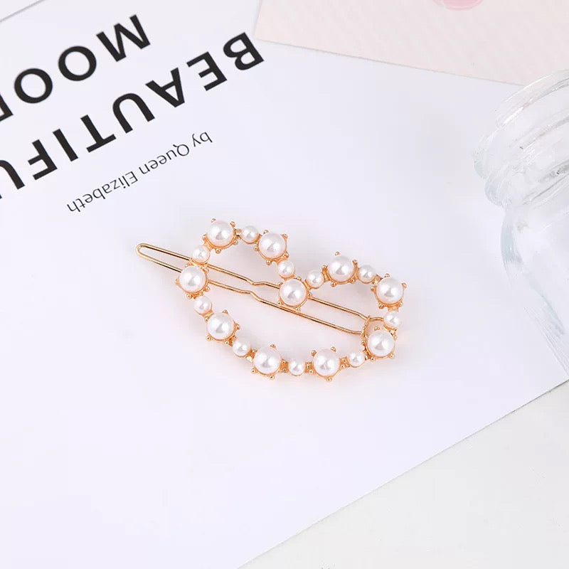 Women Cute Hair Clip with Pearl