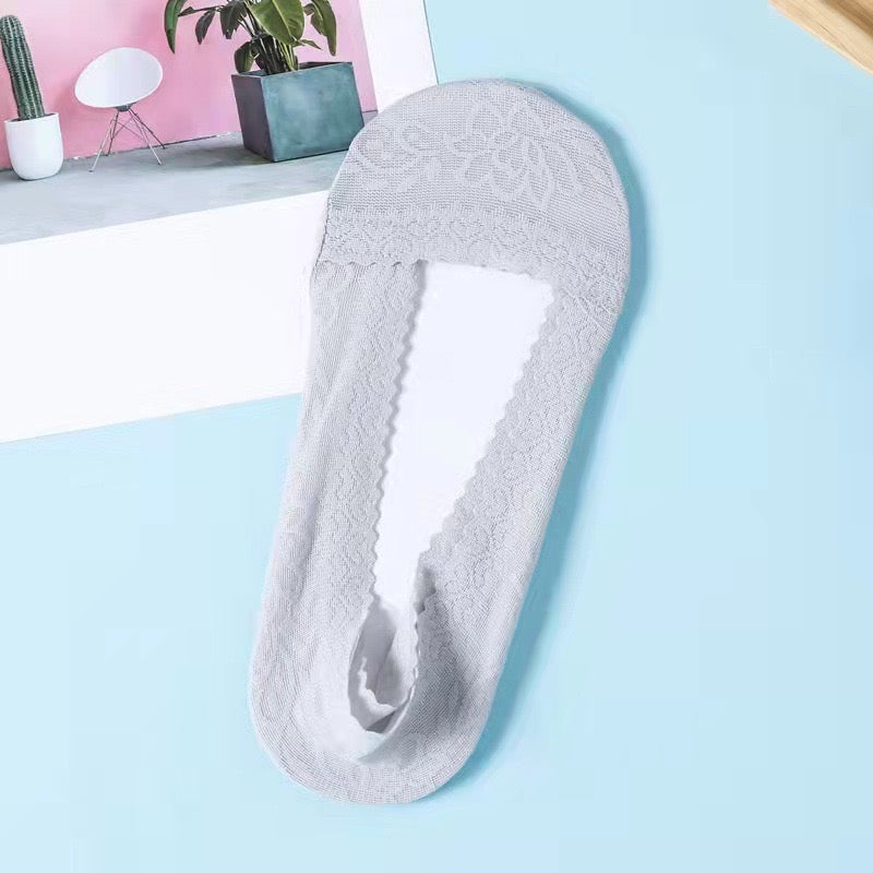 Women Non-Slip Lace Socks