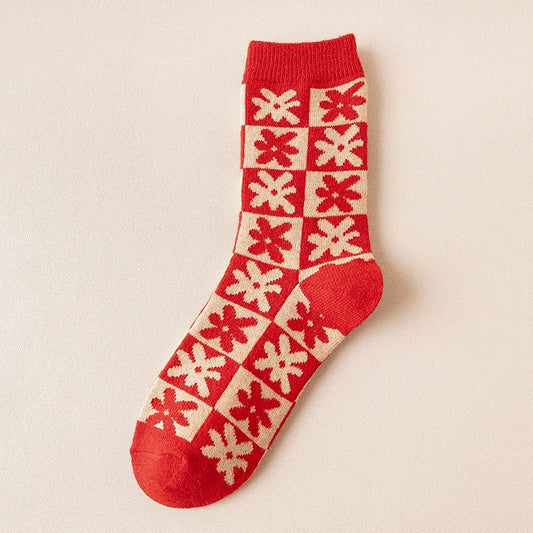 Women Christmas Socks, Red