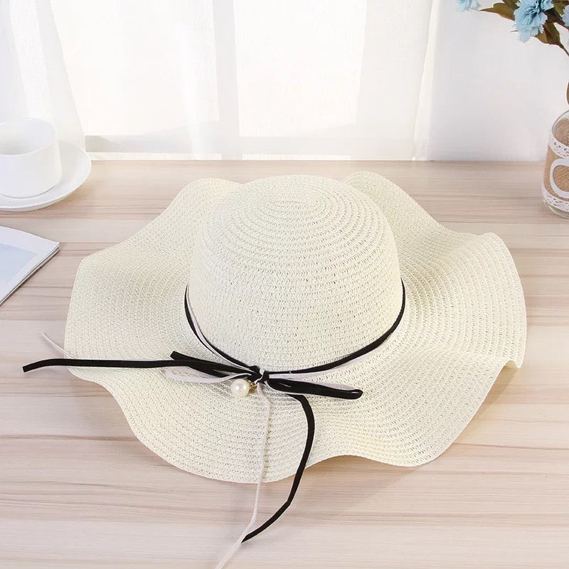 Women Summer Straw Hat, White