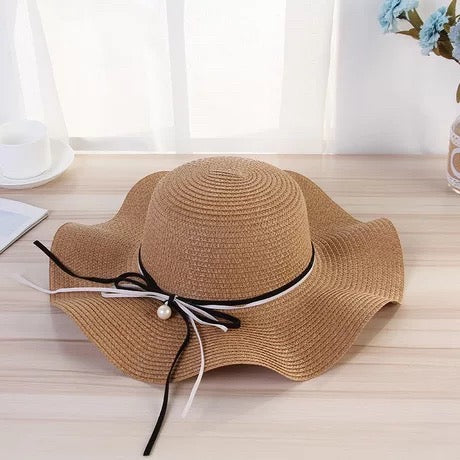 Women Summer Straw Hat, Brown