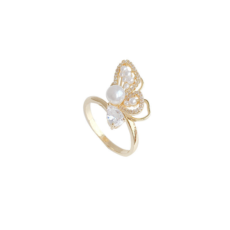 Women Butterfly Fashion Adjustable Ring