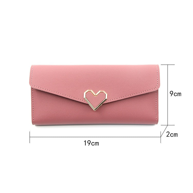 Women Heart Long Wallet, More Colors