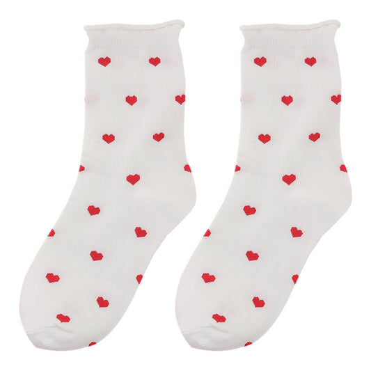 Women Heart Socks