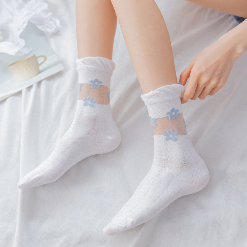 Women Flower Socks