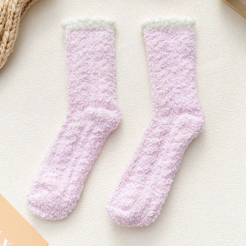 Women Warm Socks, Purple