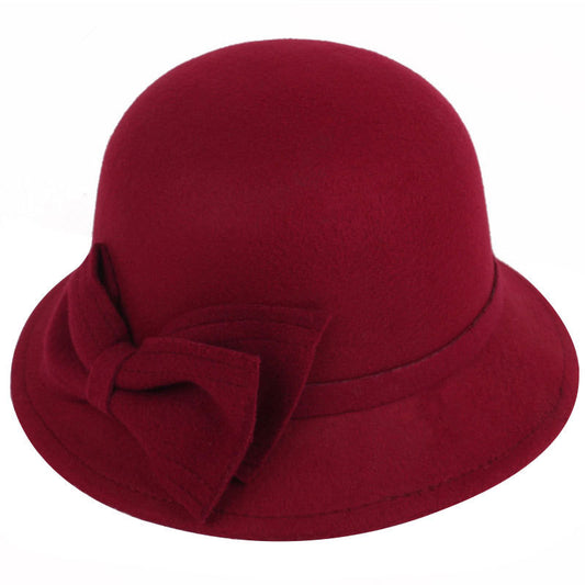 Women Wool Bow Hat, More Colors Available