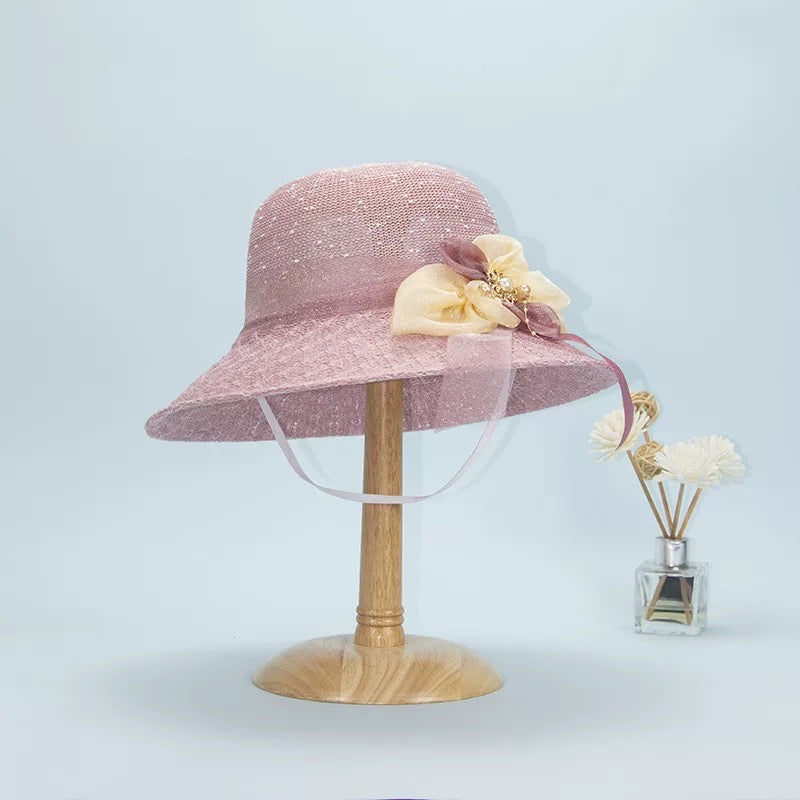 Women Summer Flower Straw Hat