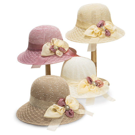 Women Summer Flower Straw Hat