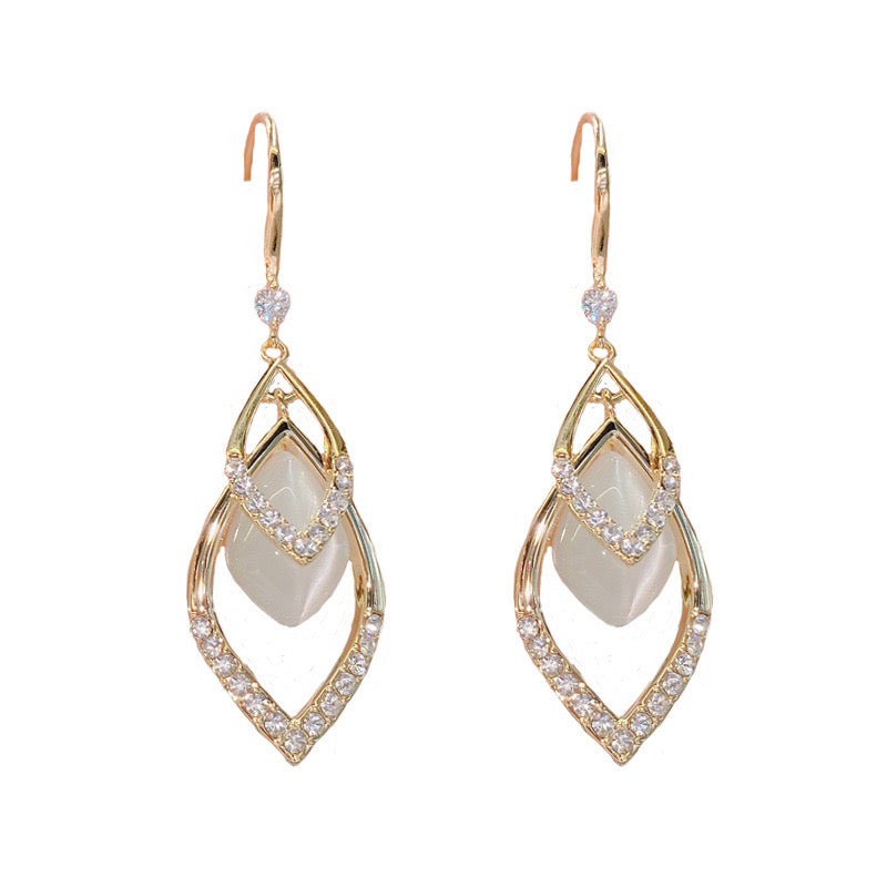 Limited! Women Stylish Opal Hook Earrings