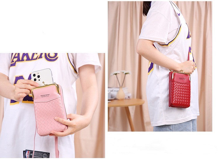 Women Crossbody Phone Bag, Pink