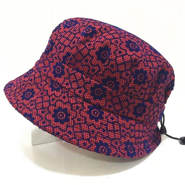 Women Soft Bucket Hat, Red